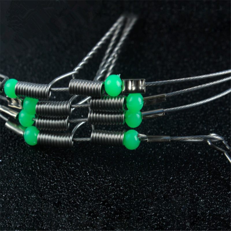 Fishhooks Anti-Winding Swivel String Fishing Hook Wire Leader Stainless Steel Rigs Swivel Fishing Lure Tackle