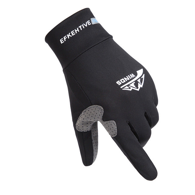 Summer Full Finger Gloves For Men Elastic Anti-slip Anti-UV Sun-proof Non-slip Fishing Riding Cycling Breathable Gloves