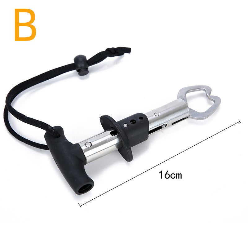 Portable Stainless Steel Fishing Gripper Fish Grip Lip Clamp Grabber Tool Fish Controller Fishing Plier Fishing Accessory
