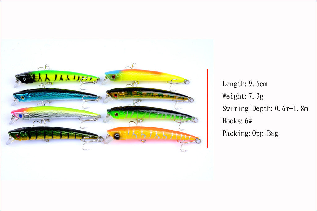43Pcs/Lot Mix Lifelike Fishing Lures Artificial Hard Baits Set for Fishing Wobbers Minnow Lures Everything for Fishing