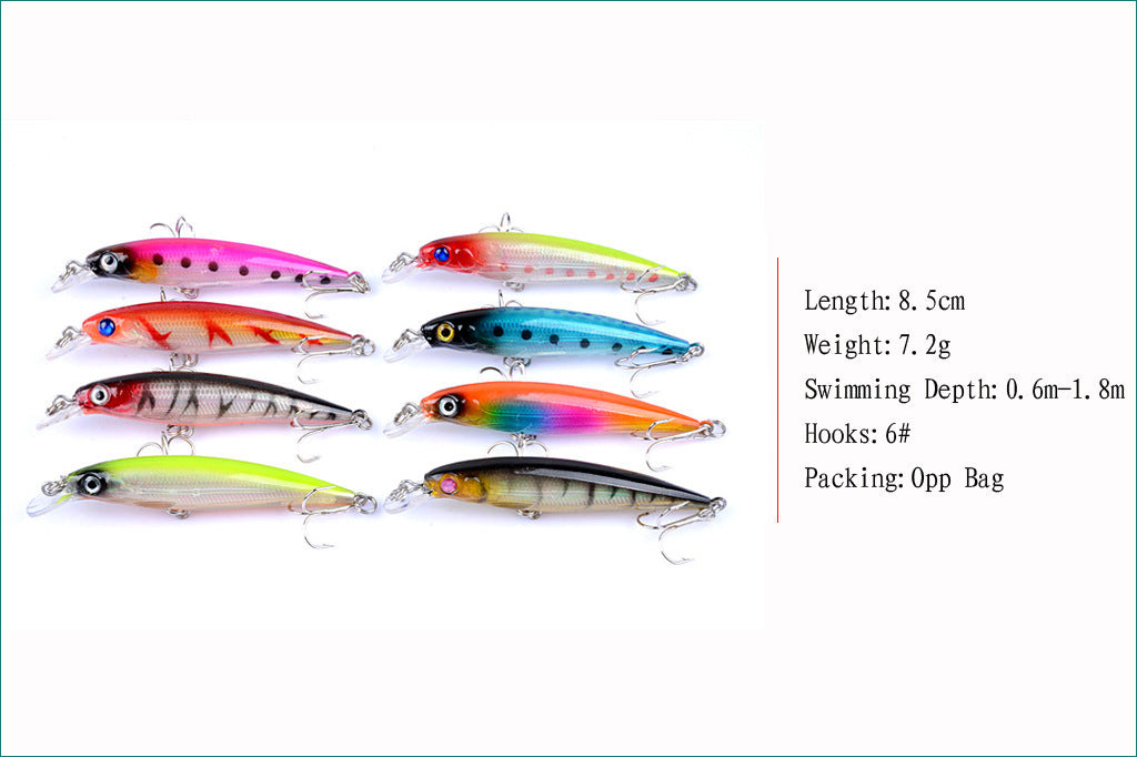 43Pcs/Lot Mix Lifelike Fishing Lures Artificial Hard Baits Set for Fishing Wobbers Minnow Lures Everything for Fishing