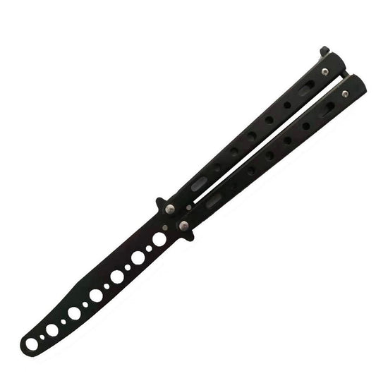 Foldable Knife Butterfly Knife Beginner Stainless Steel Training Butterfly Role Play Knife Without Edge Blunt Tool