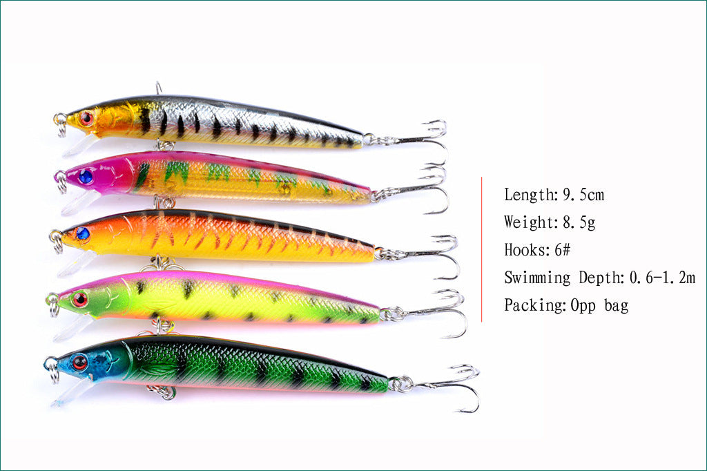 43Pcs/Lot Mix Lifelike Fishing Lures Artificial Hard Baits Set for Fishing Wobbers Minnow Lures Everything for Fishing