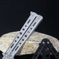 Foldable Knife Butterfly Knife Beginner Stainless Steel Training Butterfly Role Play Knife Without Edge Blunt Tool