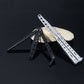 Foldable Knife Butterfly Knife Beginner Stainless Steel Training Butterfly Role Play Knife Without Edge Blunt Tool